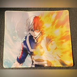 My Hero Academia Shoto Todoroki Mouse Pad, Blue/White, 10”x11 1/2”, New